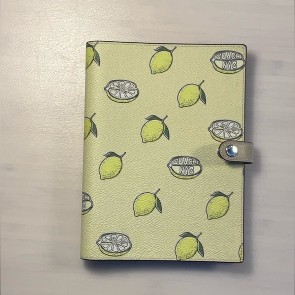 Coach Lemon Pattern Notebook - Picture 1 of 4
